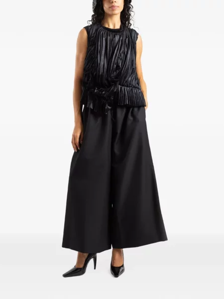 Top Comme Des Garçons drapat negru
