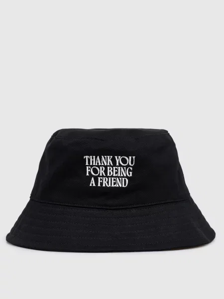 Панама Ami Paris с вышивкой черная