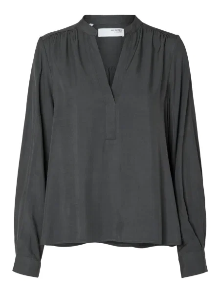 SELECTED FEMME Bluză SLFMADDI grafit gri