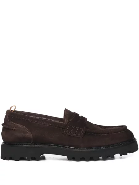 Pantofi loafer Giuliano Galiano cu vârf rotund maro