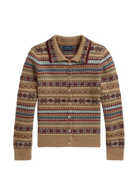Kardigan dziecięcy Polo Ralph Lauren brązowy