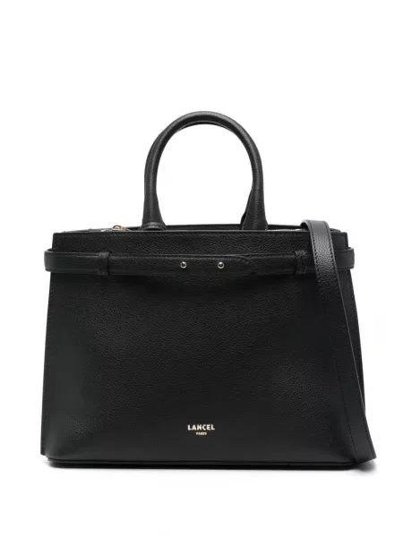 Geanta de piele Lancel din piele negru