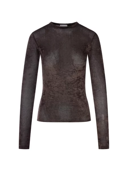 Lung tricou Forte_forte maro
