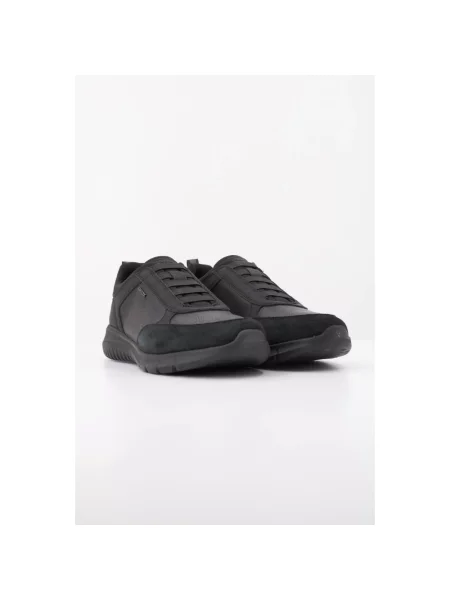 Sneakersy Geox skórzane czarne