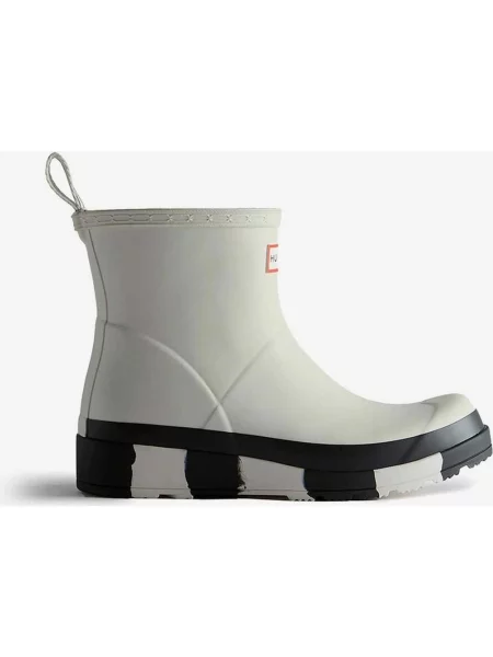 Hunter Play krótkie buty w paski czarne 37 biały