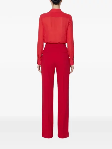 Ușor pantaloni Elisabetta Franchi roșu