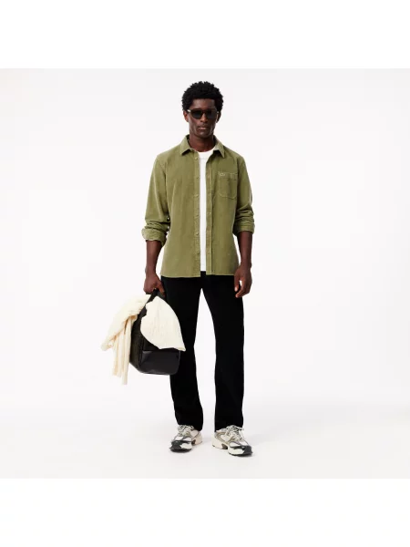 Рубашка Lacoste зеленая
