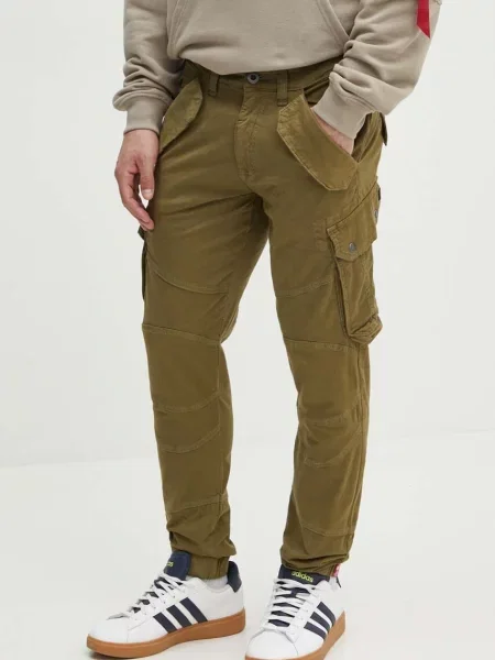 Штани Alpha Industries Combat Pant LW фасон cargo зелений