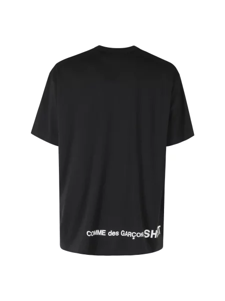 Koszulka Comme Des Garcons z logo czarna