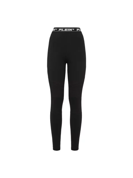 Spodnie Philipp Plein pikowane czarne