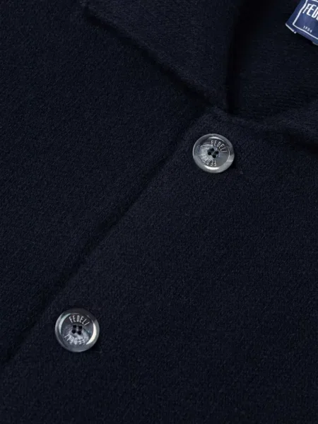 Gulerat cardigan Fedeli albastru