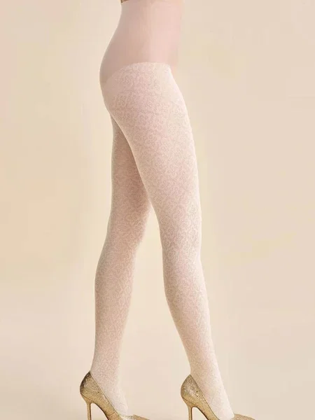 Фантазийные колготки 60 den GABRIELLADAFNE білі