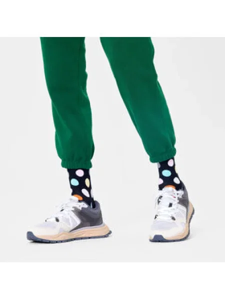Bodkované ponožky Happy Socks čierna