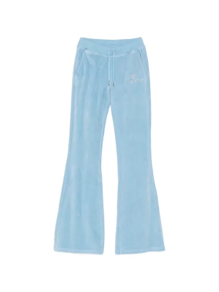 Pantaloni Sporty & Rich alergare cu autograf albastru