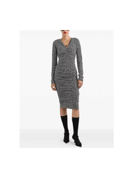 Sukienka midi Dolce And Gabbana czarna