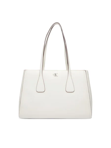 Calvin Klein Geantă Ck Medium Work Tote alb