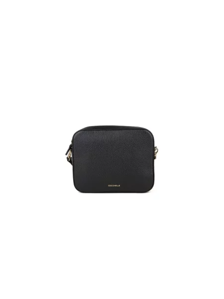 Torebka crossbody Coccinelle skórzana czarna