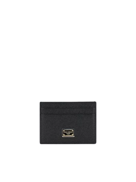 Portfel Dolce And Gabbana skórzany czarny