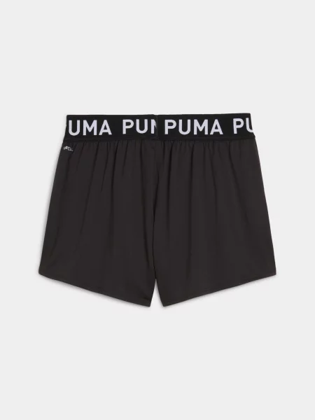 Трикотажные короткие спортивные шорты Puma черные