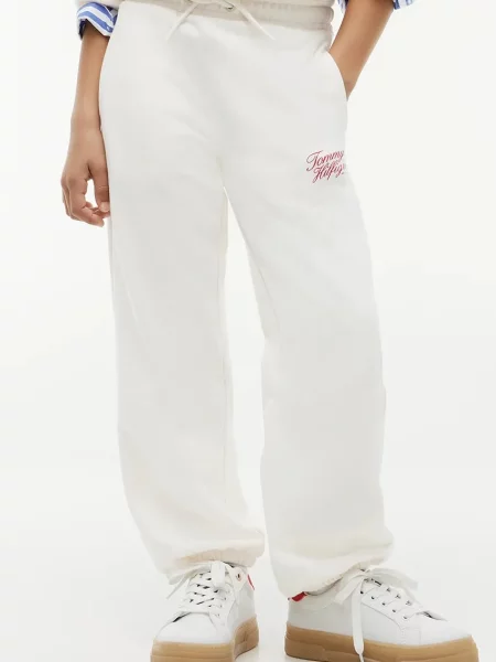 Tommy Hilfiger pantaloni de trening pentru femei cu alb