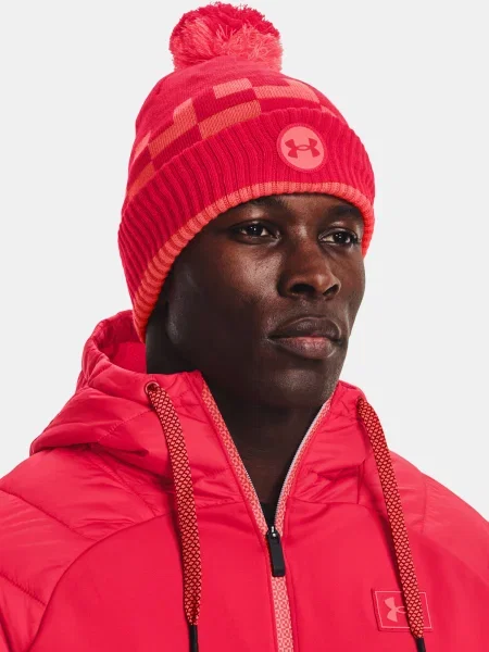 Căciulă Under Armour din fleece roșu