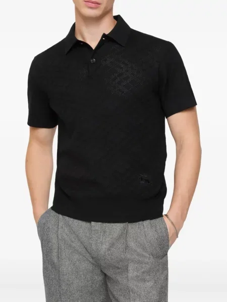 Polo Burberry tricotate negru
