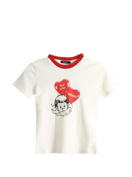 Tricou Willy Chavarria cu imagine alb