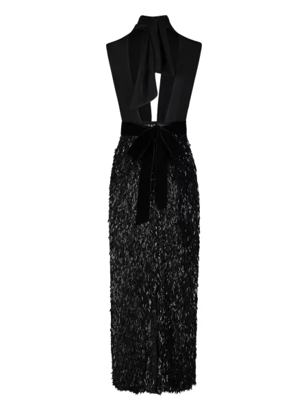 Rochie maxi Johanna Ortiz de costum negru