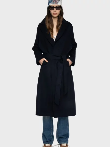 Вовняне пальто Zadig&voltaire синє