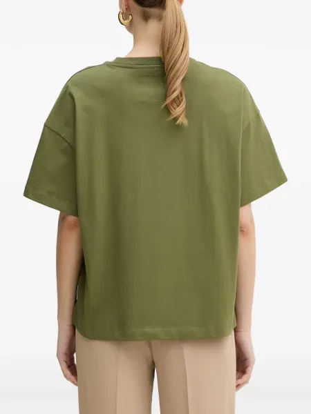 Tricou Armani Exchange cu broderie verde