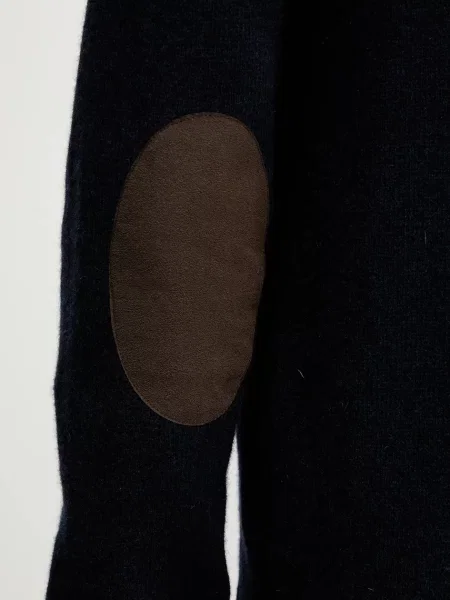 Шерстяной кардиган Hackett London синий