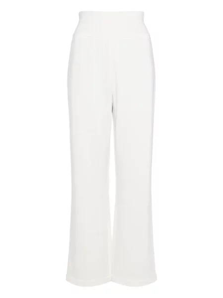 Pantaloni Eres cu broderie alb