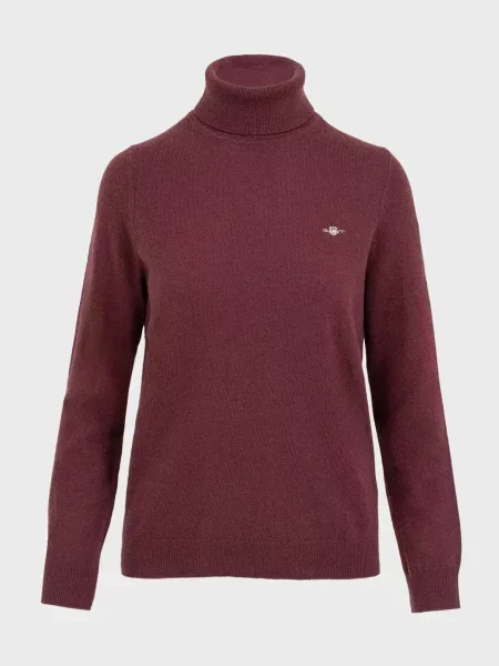 Вовняна водолазка Gant бордова