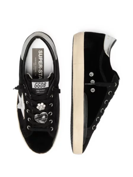 Pandantiv Golden Goose de catifea negru