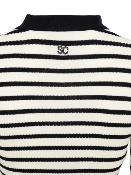 Gulerat polo Semicouture cu dungi