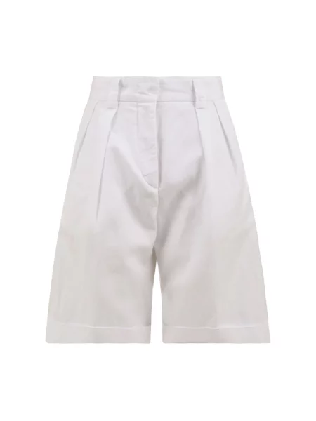 Lniane bermudy Aspesi białe