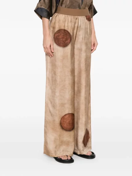 Pantaloni Uma Wang cu buline cu imagine