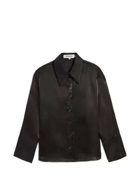 Cămașă Apparis din organza negru
