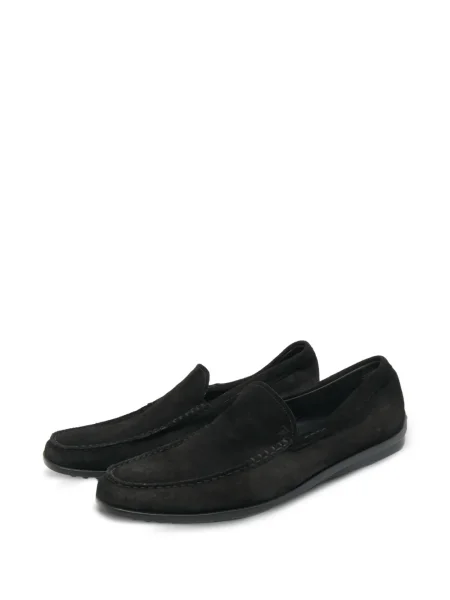 Pantofi loafer Tod's din piele de căprioară negru