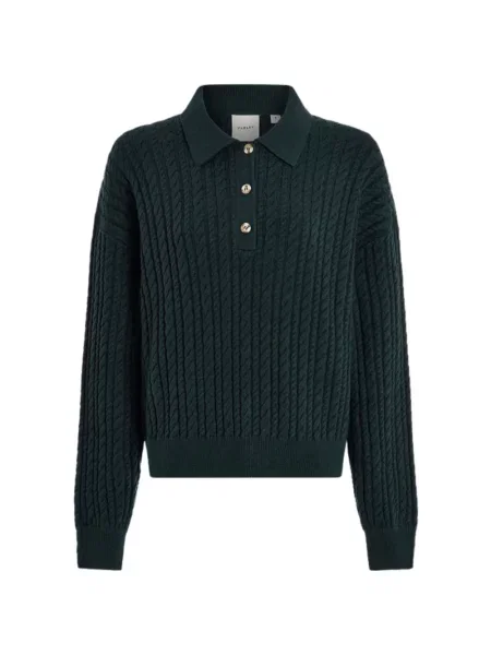 Gulerat tricou polo Varley verde