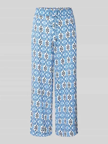 Kuloty z prostą nogawką i tunelem Christian Berg Woman niebieskie