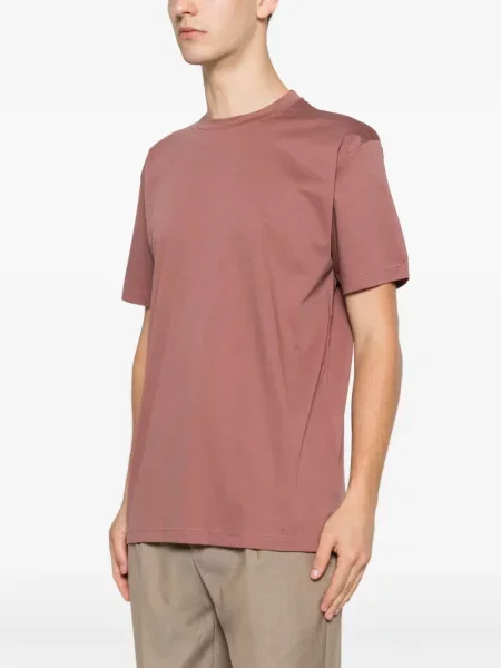 Scurt tricou Michael Coal cu decolteu rotund roz