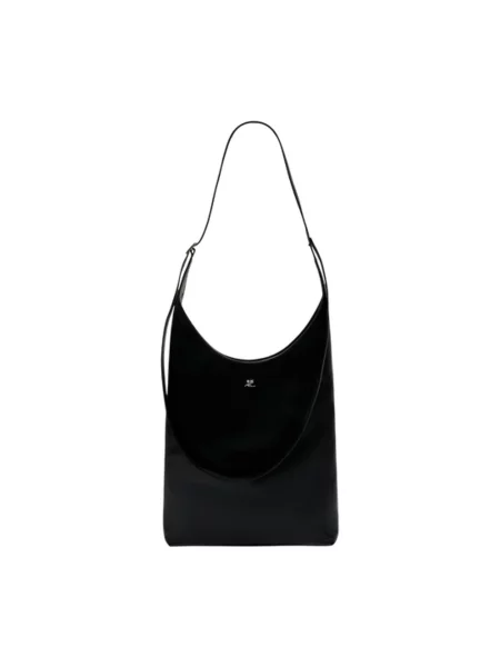 Torebka Courreges skórzana czarna