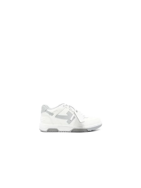 Sneakersy Off-white skórzane biznesowe białe