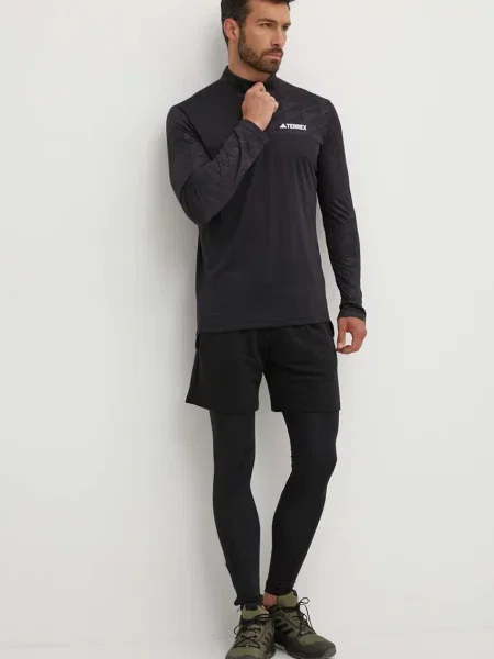 Adidas TERREX t-shirt OUTDOOR z nadrukiem czarny