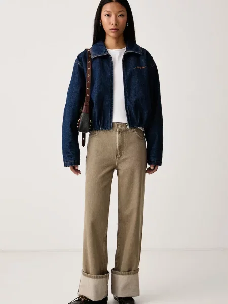 MSGM geacă de tranziție pentru femei din denim