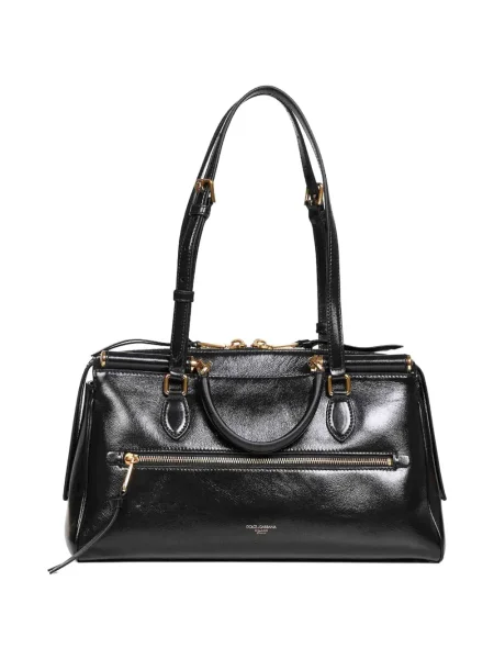 Geanta de piele Dolce & Gabbana din piele negru