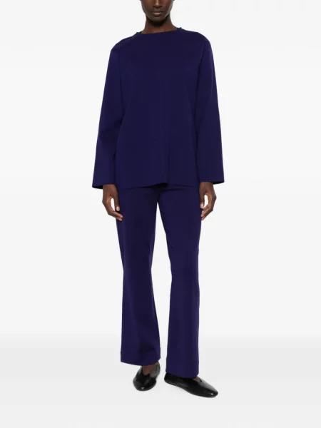 Pulover Bompard cu decolteu rotund violet