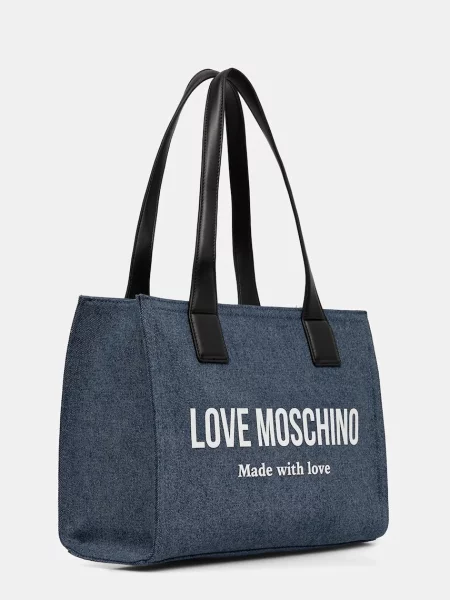 LOVE MOSCHINO Kabelka Modrá biela