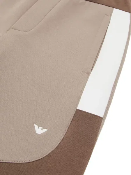 Spodnie dziecięce Emporio Armani brązowe